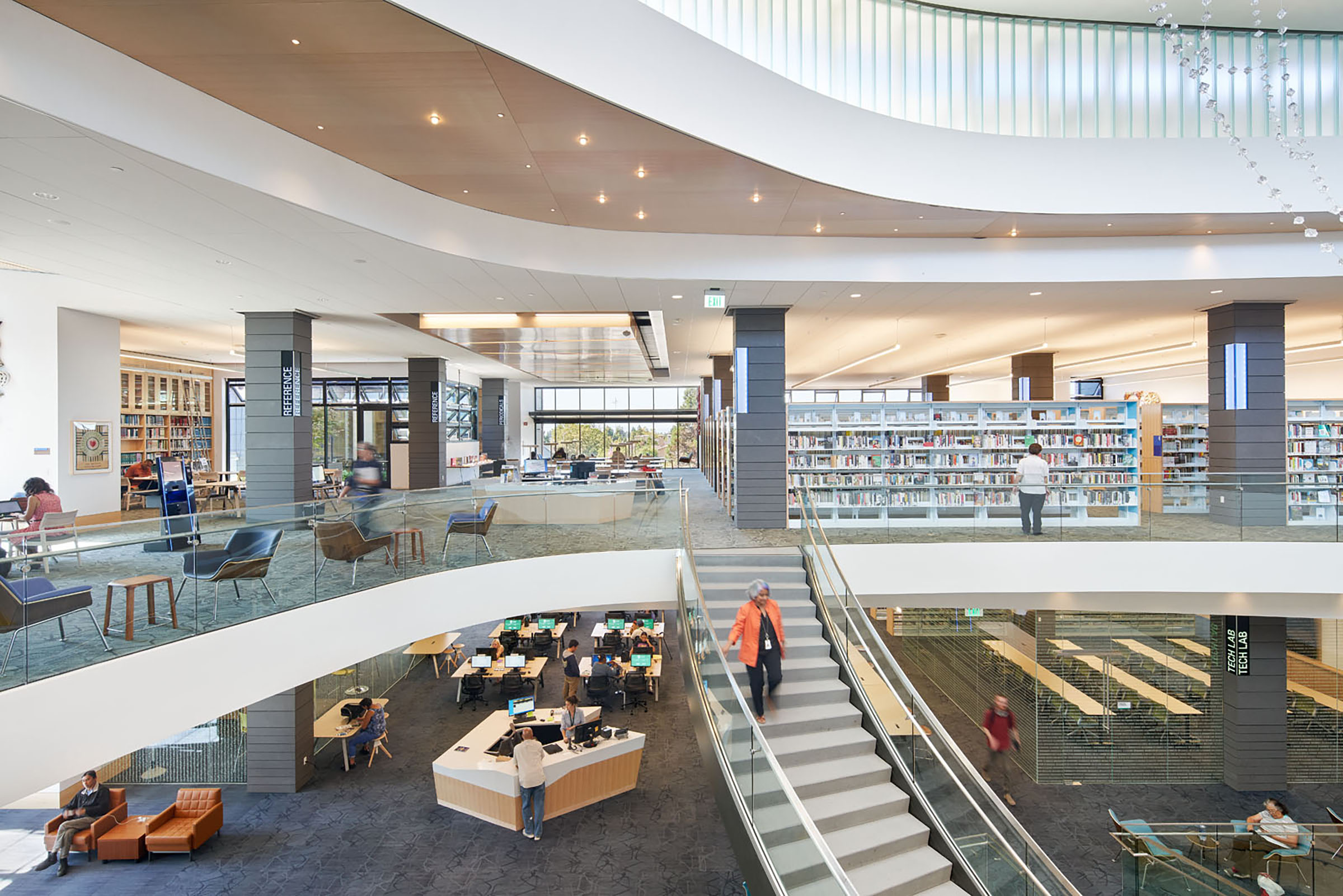 hayward library interior