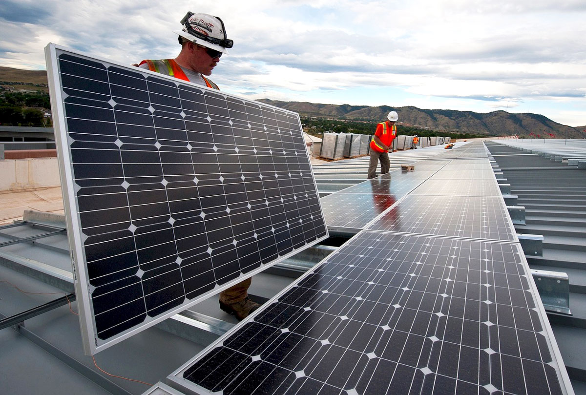 solar panel installation